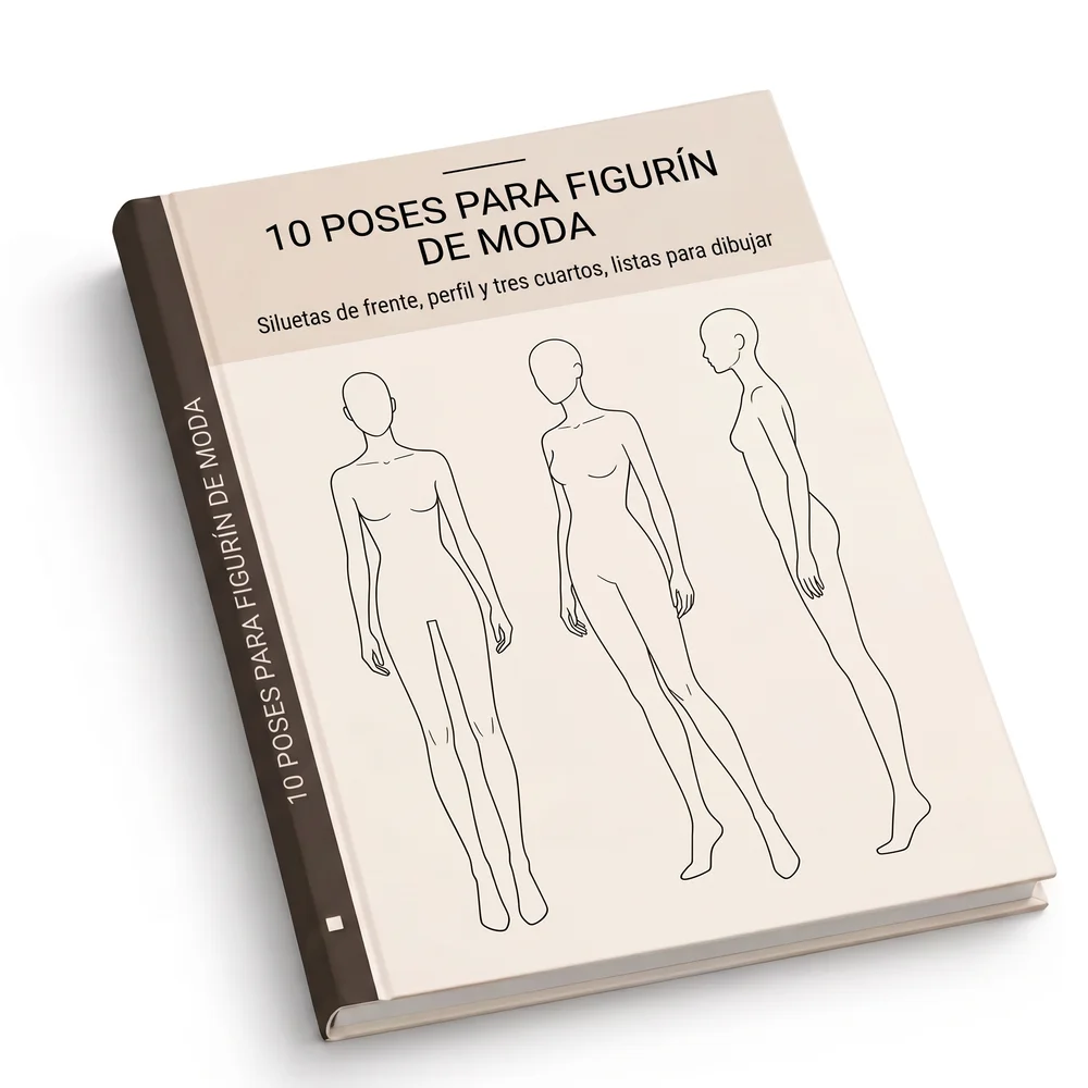 Mockup 10 poses para figurín de moda